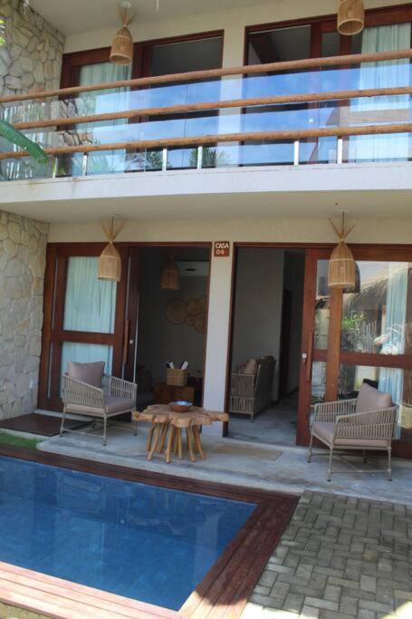 Casa De Luxo Na Praia Do Patacho - Cond. Azulu, Casa 04 Villa Porto de Pedras Ngoại thất bức ảnh