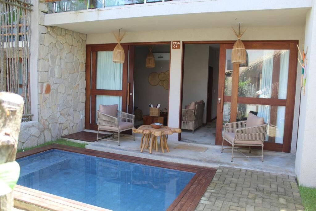 Casa De Luxo Na Praia Do Patacho - Cond. Azulu, Casa 04 Villa Porto de Pedras Ngoại thất bức ảnh
